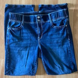 Dark blue denim women’s jeans